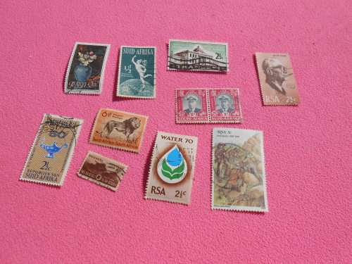 South African stamps.  160 stamps.