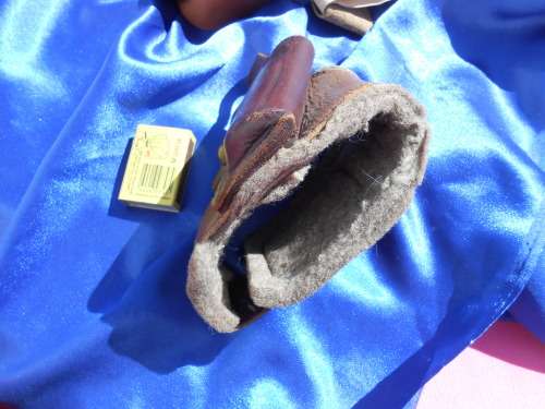 Leather pistol/gun holsters.