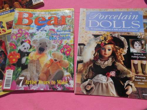 Teddy bear magazines and Doll`s magazines.