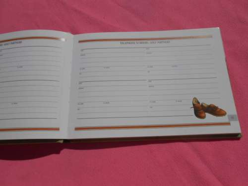 `Golf Score Book`   Hard cover.