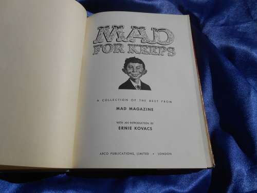 1958  Hard cover `Mad For Keeps`
