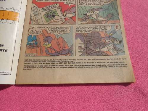 `Beep Beep The Road Runner`  comic.  97 The Road Runner.  Whitman.