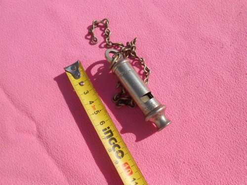 Police whistle.