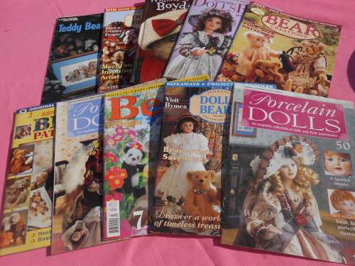 Teddy bear magazines and Doll`s magazines.