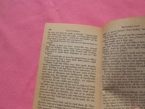 Louis L`Amour `Bowdrie`s Law`  Soft cover.