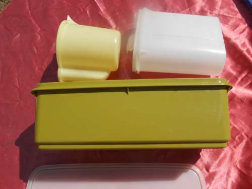 Tupperware storage containers.