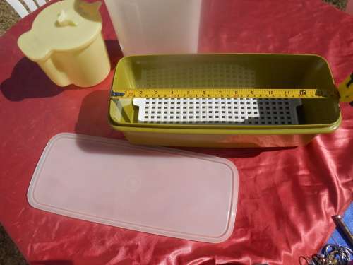 Tupperware storage containers.