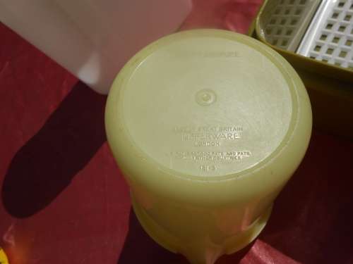 Tupperware storage containers.