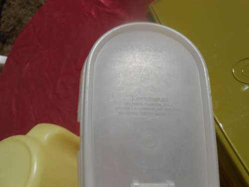 Tupperware storage containers.