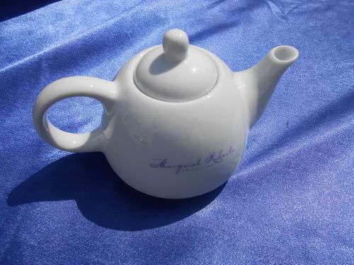 Small teapot.  Margaret Roberts.  Suitable for one cup or herbal tea. No chips, cracks or repairs.