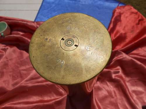 Brass cannon shell.  1979.  305mm high.  Heavy.