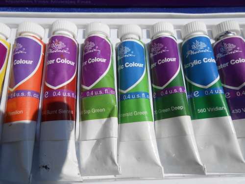 Water Colour Set.  Some have been used.