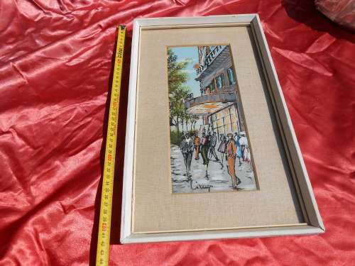 Picture - street scene. 400mm x 270mm.