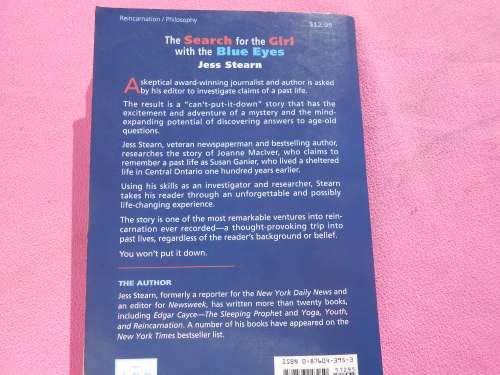 `Searching for the Girl with the Blue Eyes`  Jess Stearn.  Soft cover.