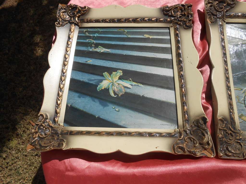 Small (A4 sized) Tretchikoff prints.  AS FOUND.  Frames have damage to corners.