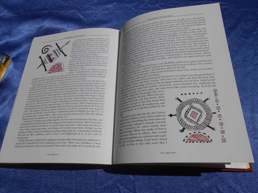 `Out of Africa`  Karen Blixen.  Hard cover.