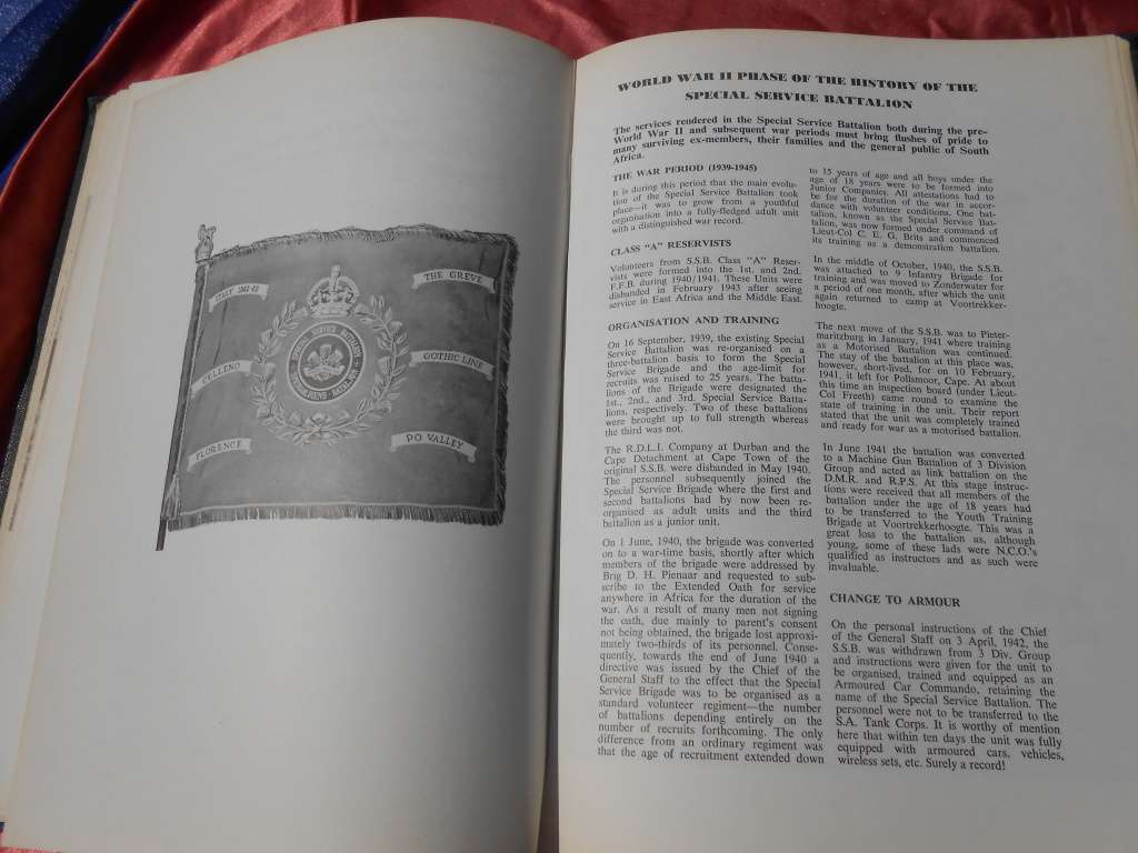`S.D.B. Die Spesiale Diensbataljon`  (1913-1973)  Hard cover.