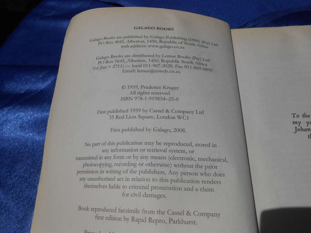 `Goodbye Dolly Gray.  The Story of the Boer War`  Rayne Kruger.  Soft cover.