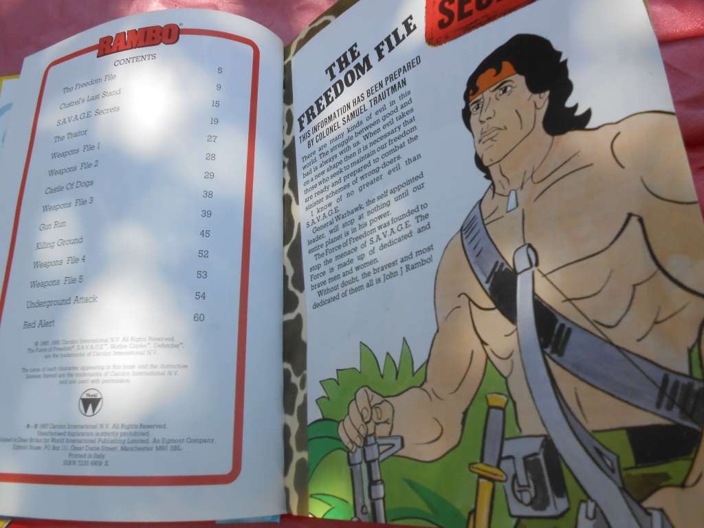 `Rambo Annual 1988`  Hard cover.