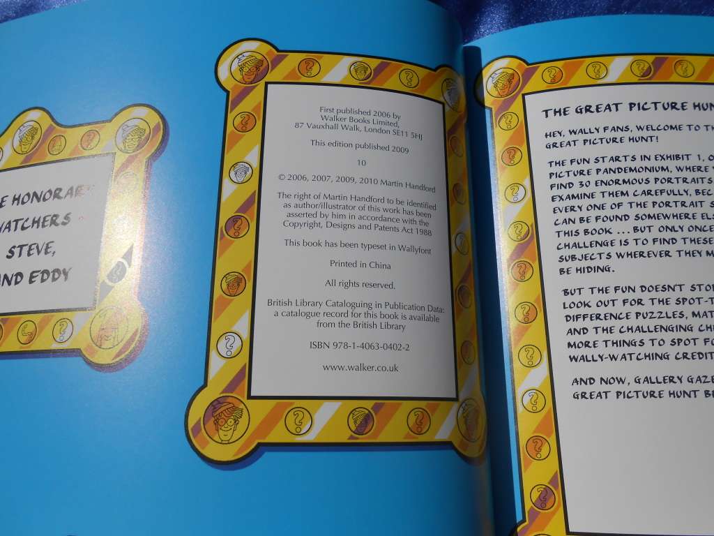 `Where`s Wally.  The Great Picture Hunt`  Soft cover.