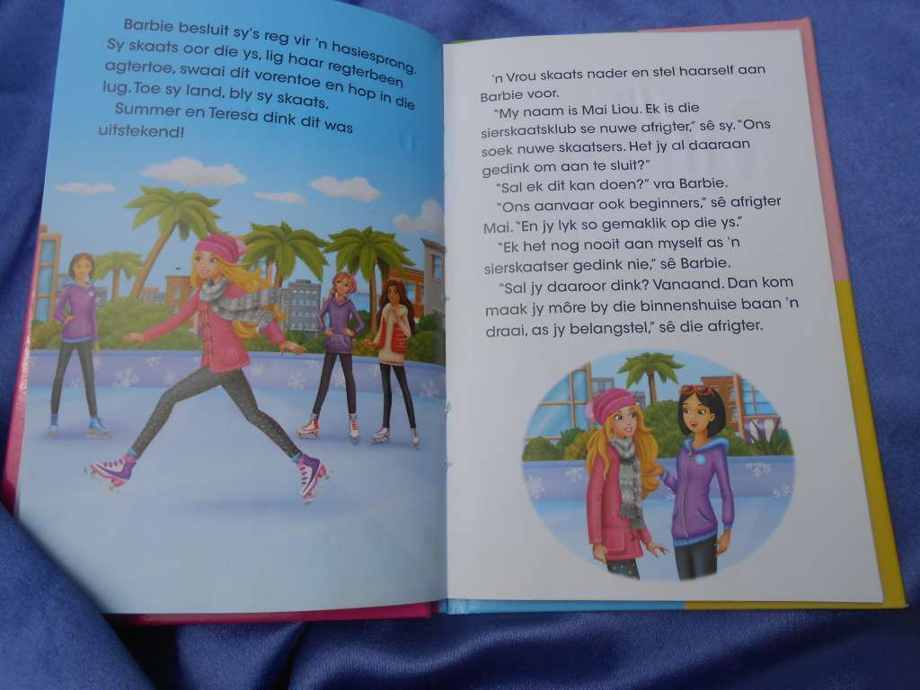 `Barbie Dalk work ek `n ysskaatstser`  Hard cover.