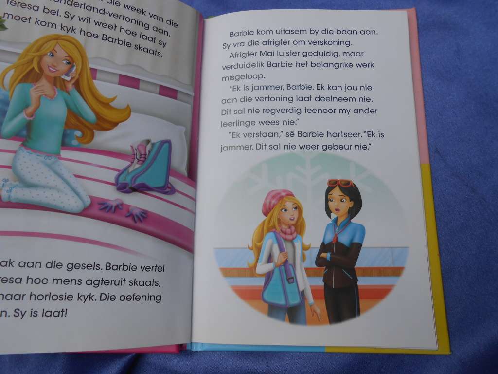 `Barbie Dalk work ek `n ysskaatstser`  Hard cover.