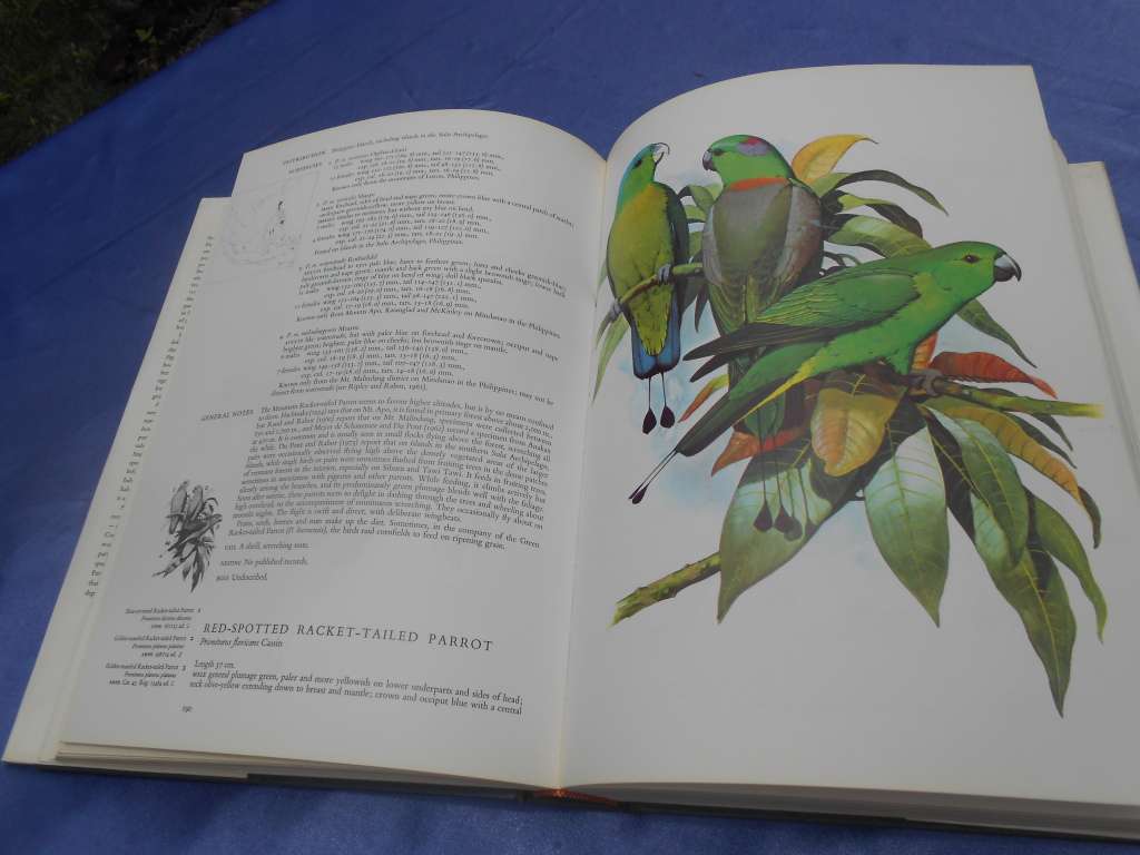 `Parrots of the World`  Second Edition.  Hard cover.  J.M. Forshaw.  A heavy book.