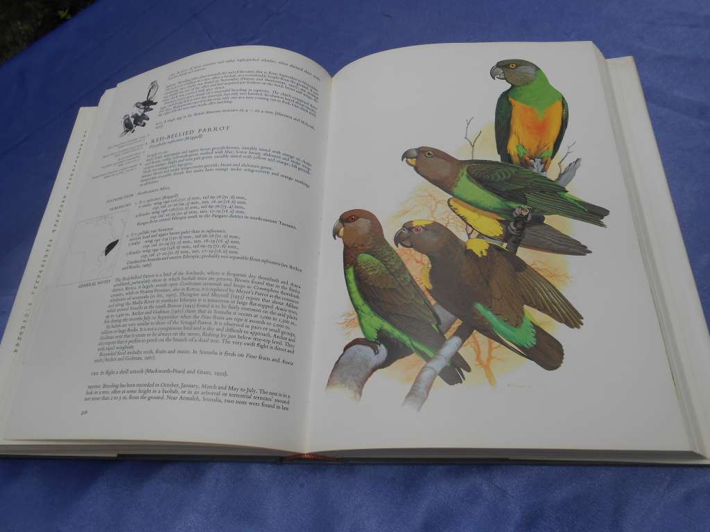 `Parrots of the World`  Second Edition.  Hard cover.  J.M. Forshaw.  A heavy book.