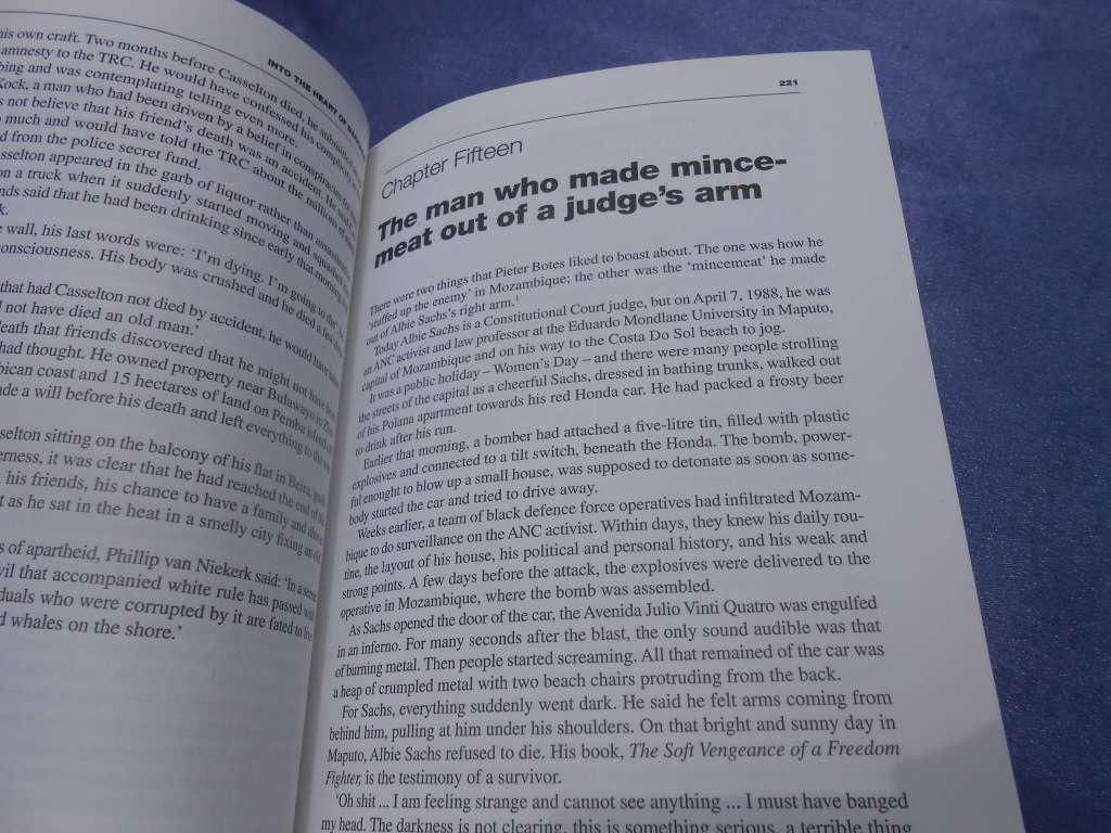 `Into the Heart of Darkness`  Confessions of Apartheid`s Assassins.  Jacques Pauw.  Soft cover.