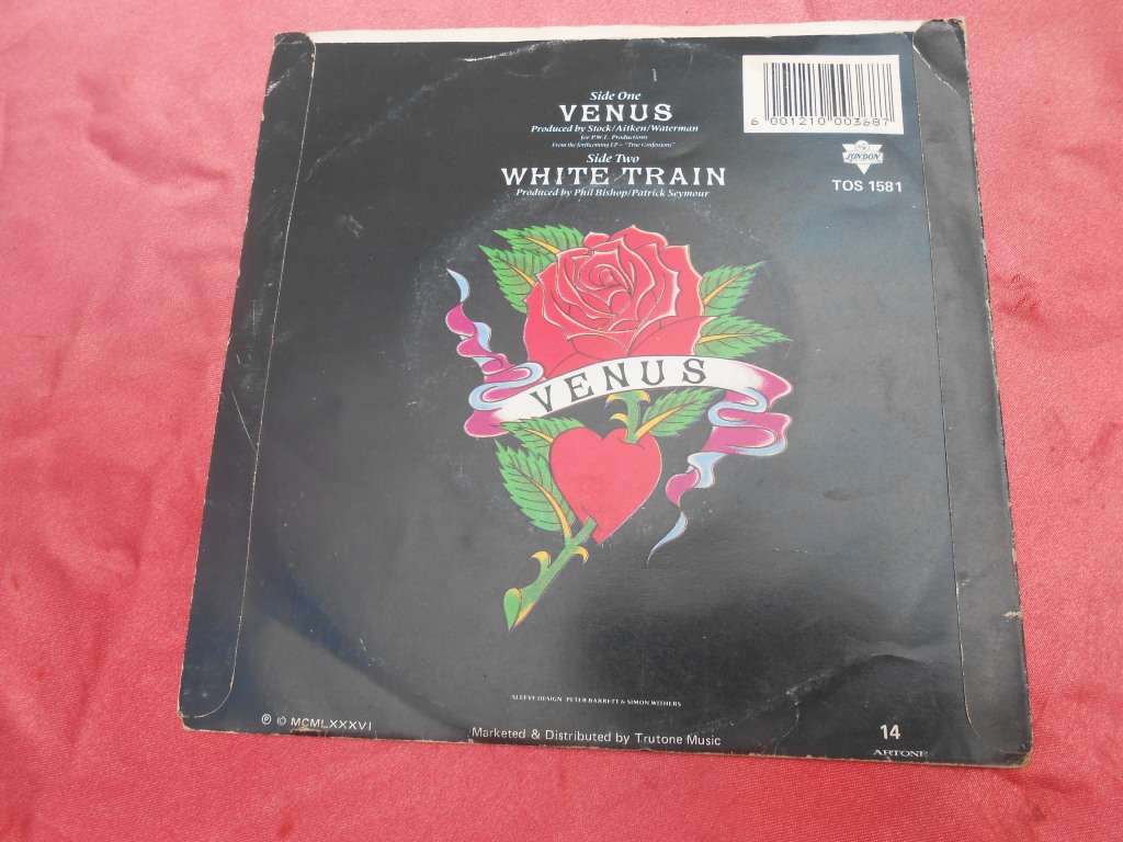 Vinyl 7` single.  Bananarama  Venus White Train VG VG+