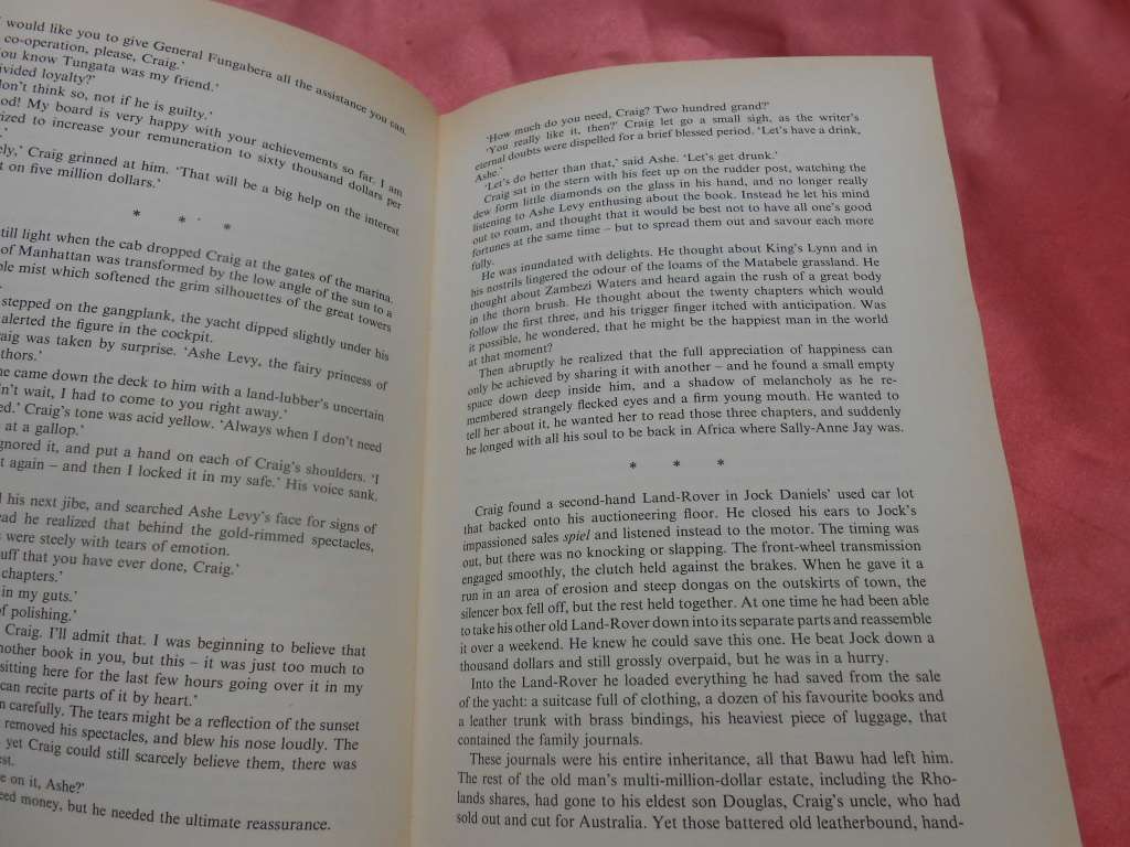 `The Leopard Hunts in Darkness`  Wilbur Smith.  Hard cover.