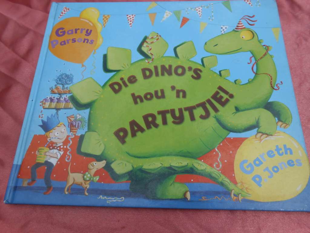 `Die Dino`s hou `n Partytjie!`  Gary Parsons & Gareth P. Jones.  Hard cover.