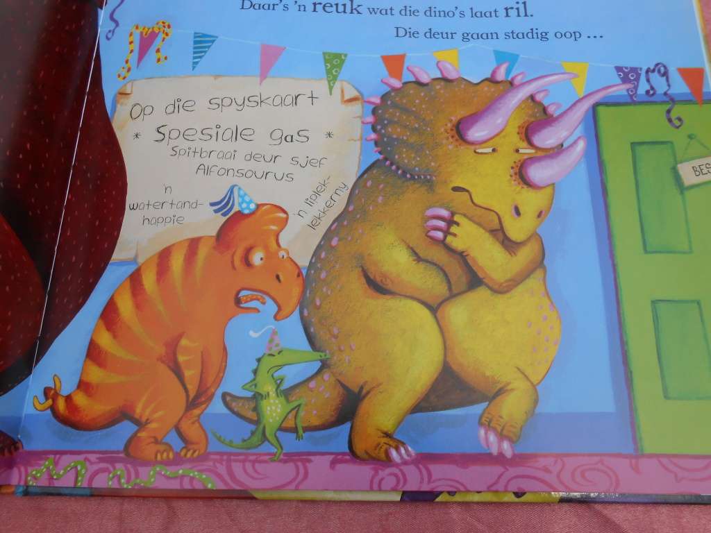 `Die Dino`s hou `n Partytjie!`  Gary Parsons & Gareth P. Jones.  Hard cover.