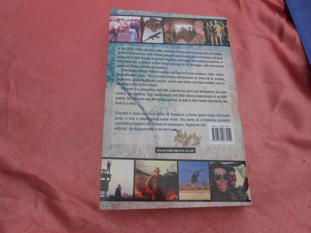 `An Unpopular War`  Jaqui Mansfield.  Soft cover.