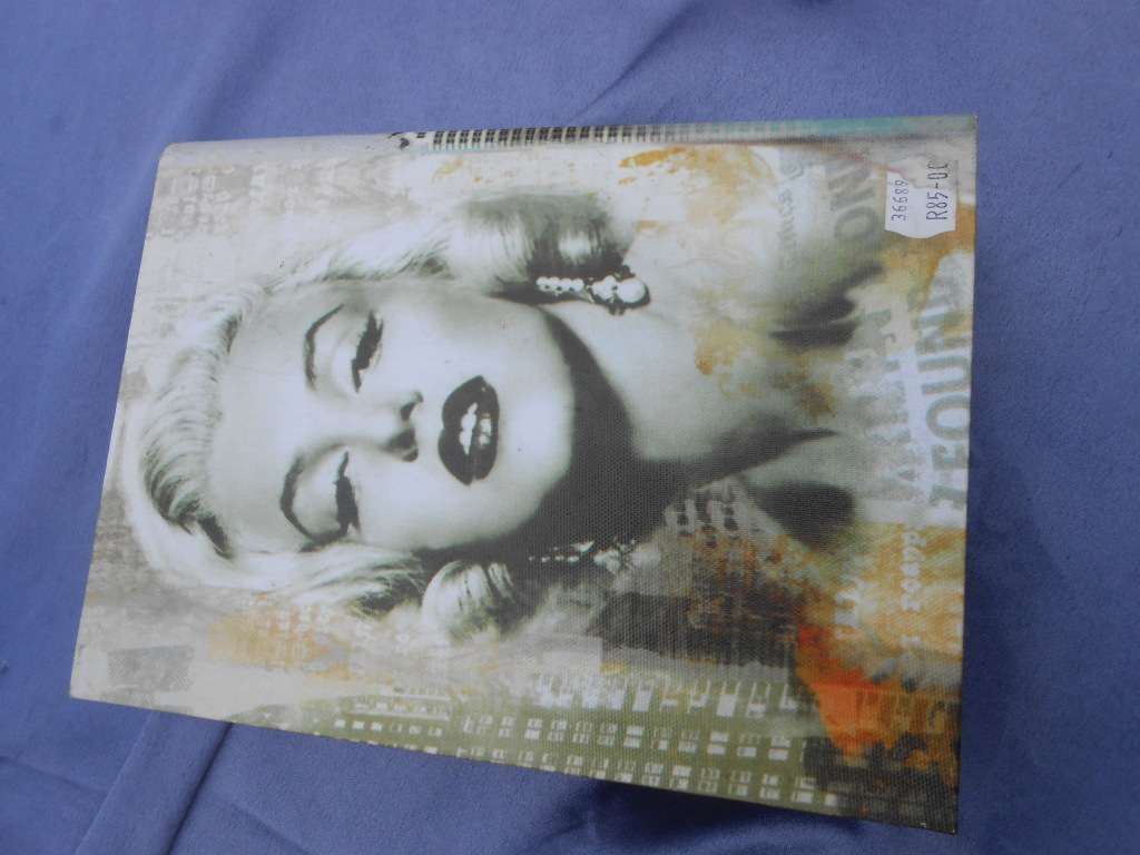 Unusual storage box.  (Looks like a book)  Marilyn Monroe.