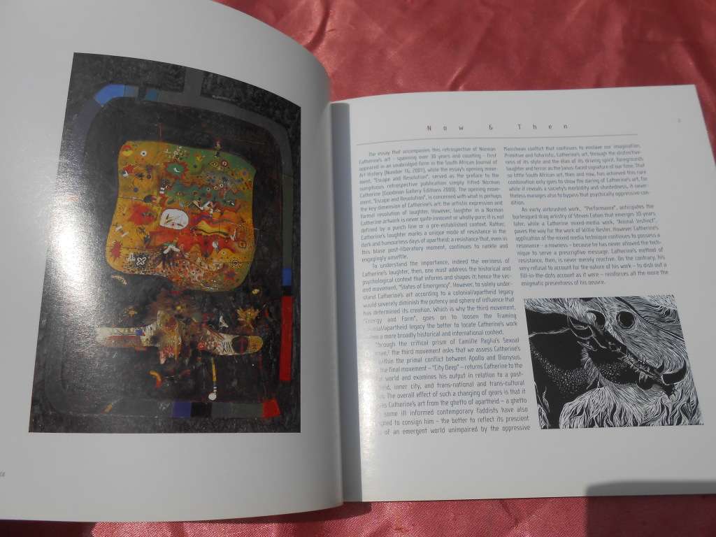 Art book `Norman Catherine`  Now and Then.  Soft cover.