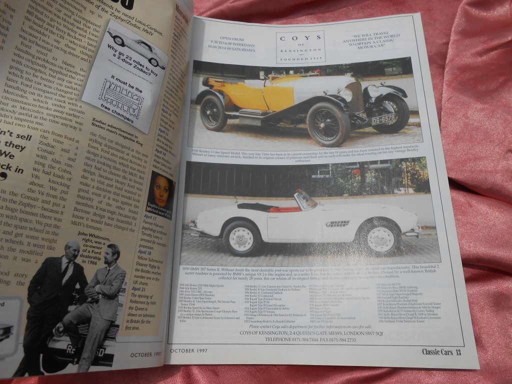 `Classic Cars magazine.  Oct, 1997