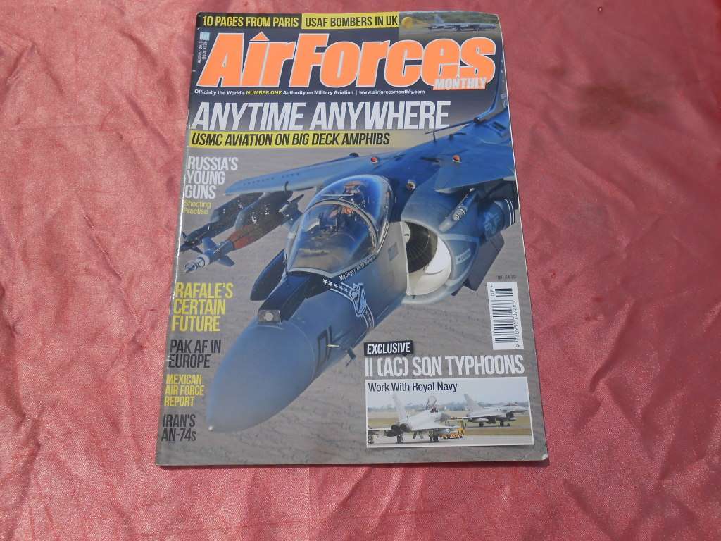 Airforces monthly magazine.  August, 2015.