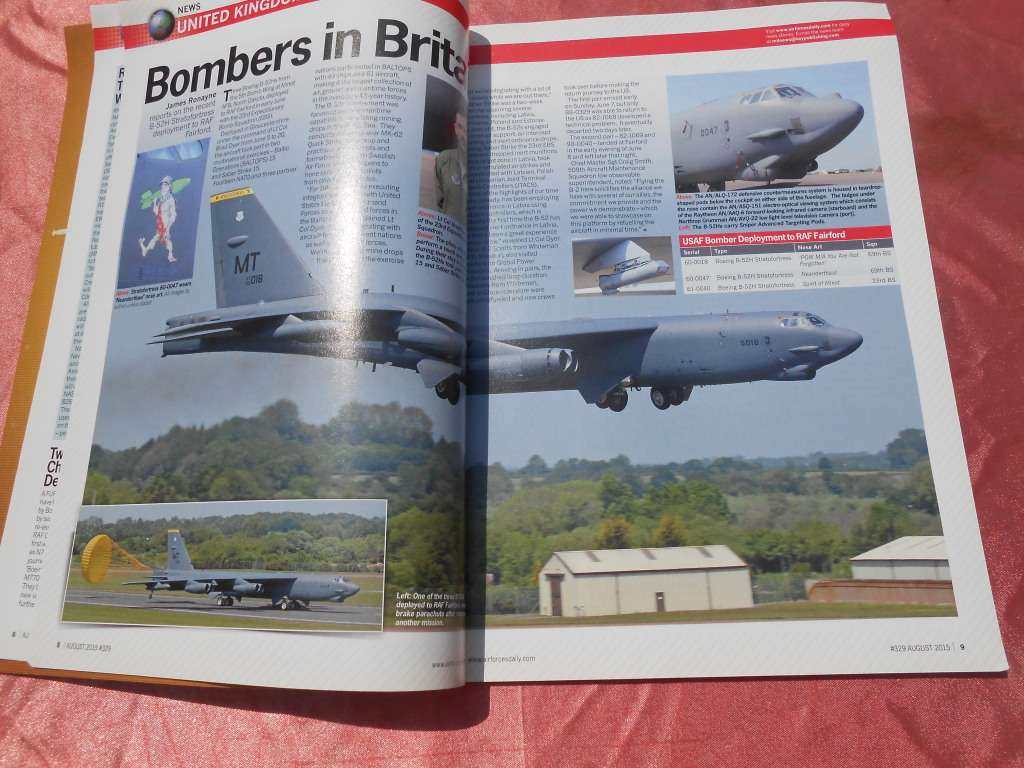 Airforces monthly magazine.  August, 2015.
