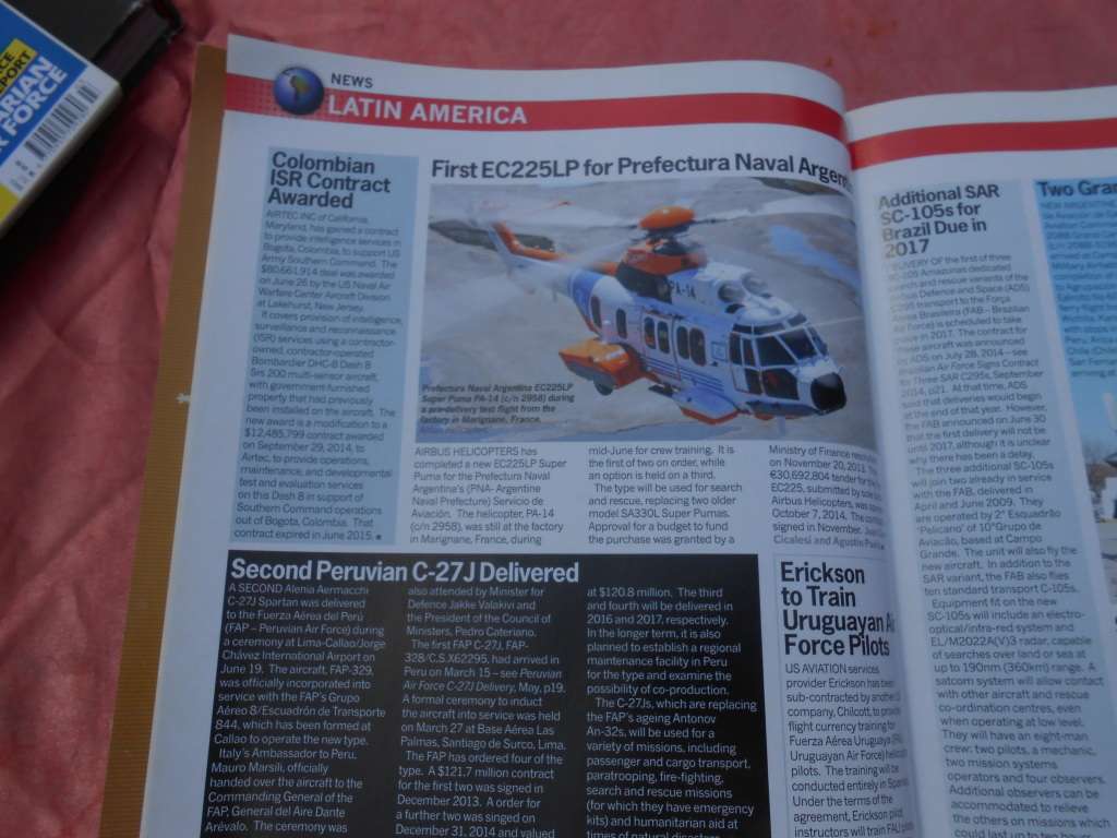 Airforces monthly magazine.  August, 2015.