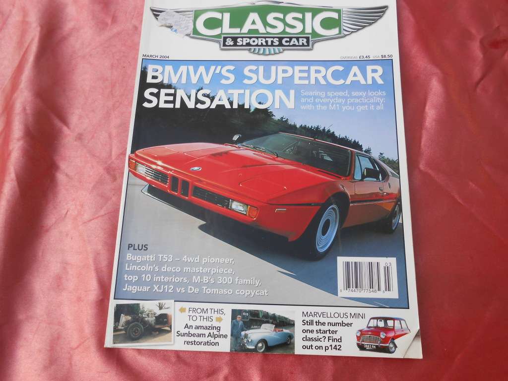 `Classic & Sports Car`  Magazine.  March, 2004.