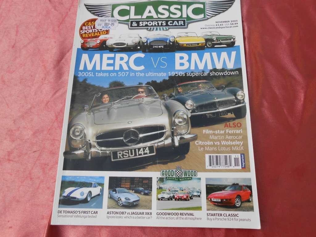 Classic & Sports Car.    Magazine.      November, 2005.