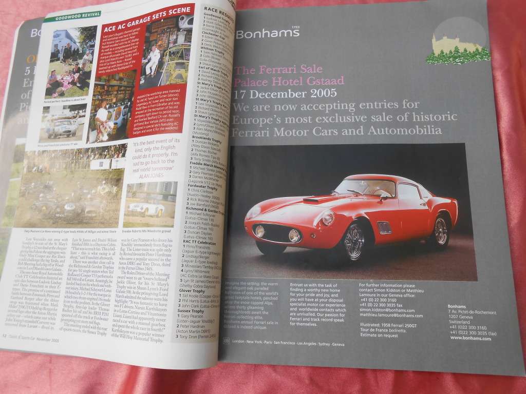 Classic & Sports Car.    Magazine.      November, 2005.