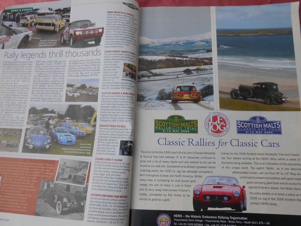 Classic & Sports Car.    Magazine.      November, 2005.