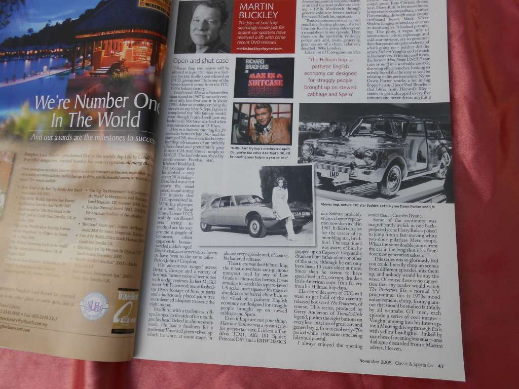 Classic & Sports Car.    Magazine.      November, 2005.