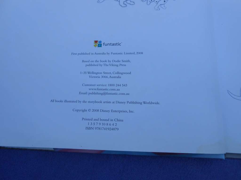 `101 Dalmatians`  Hard cover.