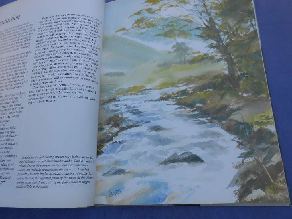 `Ron Ranson`s  Painting School.  Watercolours`  Hard cover.