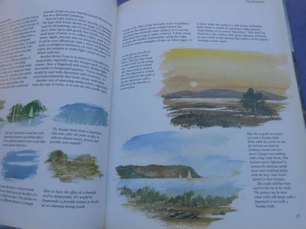 `Ron Ranson`s  Painting School.  Watercolours`  Hard cover.