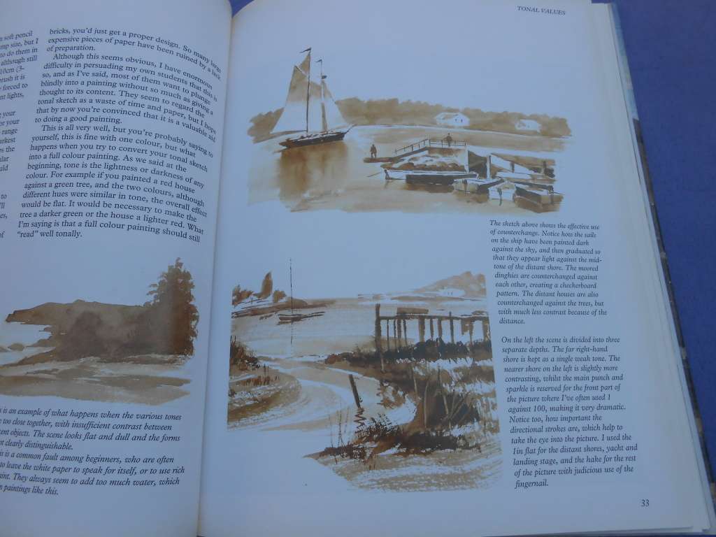 `Ron Ranson`s  Painting School.  Watercolours`  Hard cover.