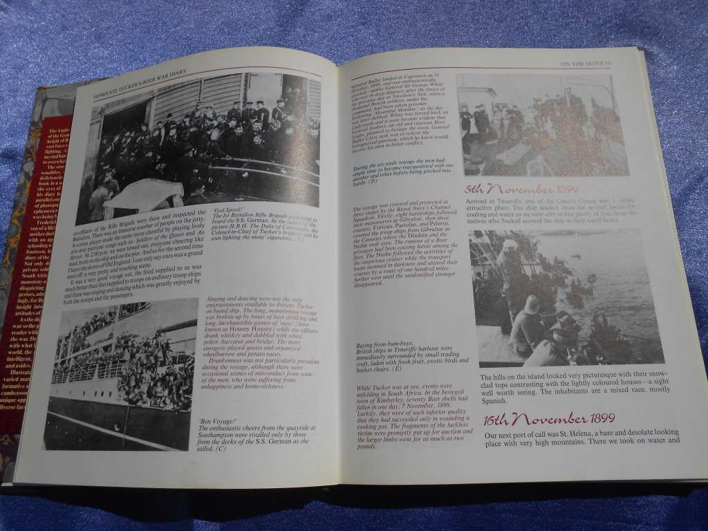 `Private Tucker`s Boer War Diary`  Pamela Todd, David Fordham.  The Tvl War of 1899, 1900, 1901 & 19